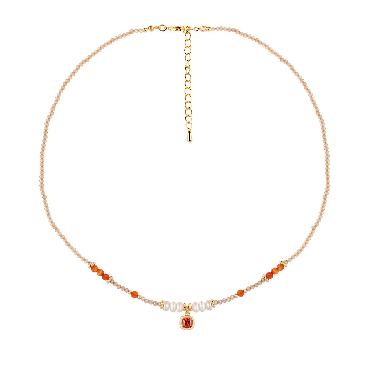 Naszyjnik z perłami i cyrkoniami Picky Pica