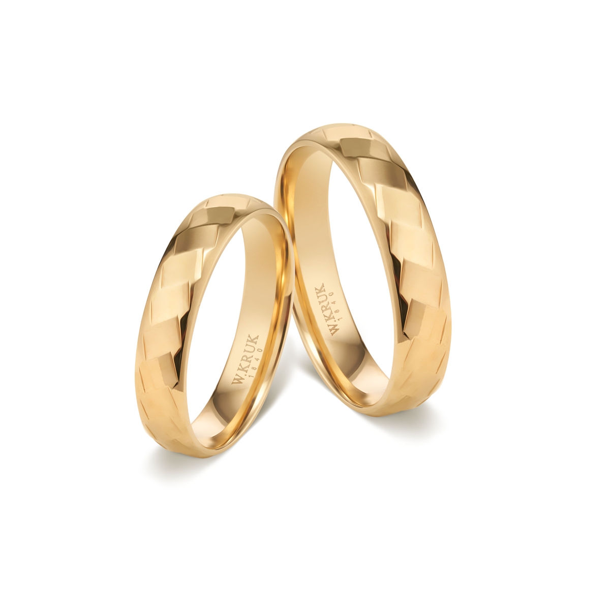 Komplet obrączek złotych SHINY