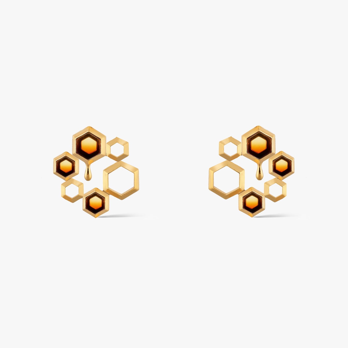 Kolczyki srebrne z bursztynem Miodowa