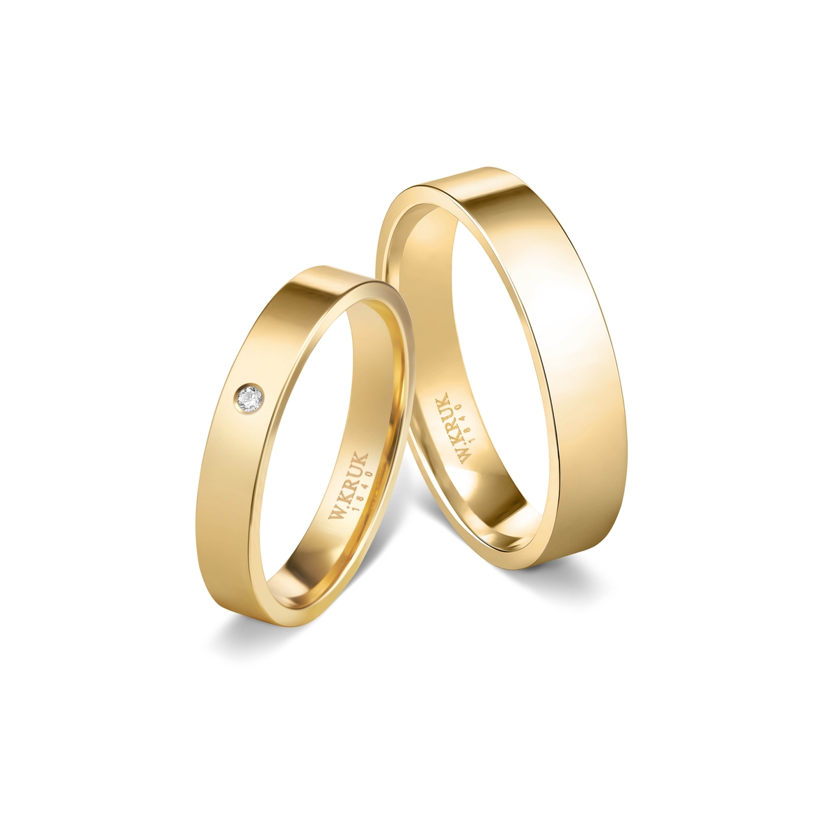 Obrączka złota AURORA damska