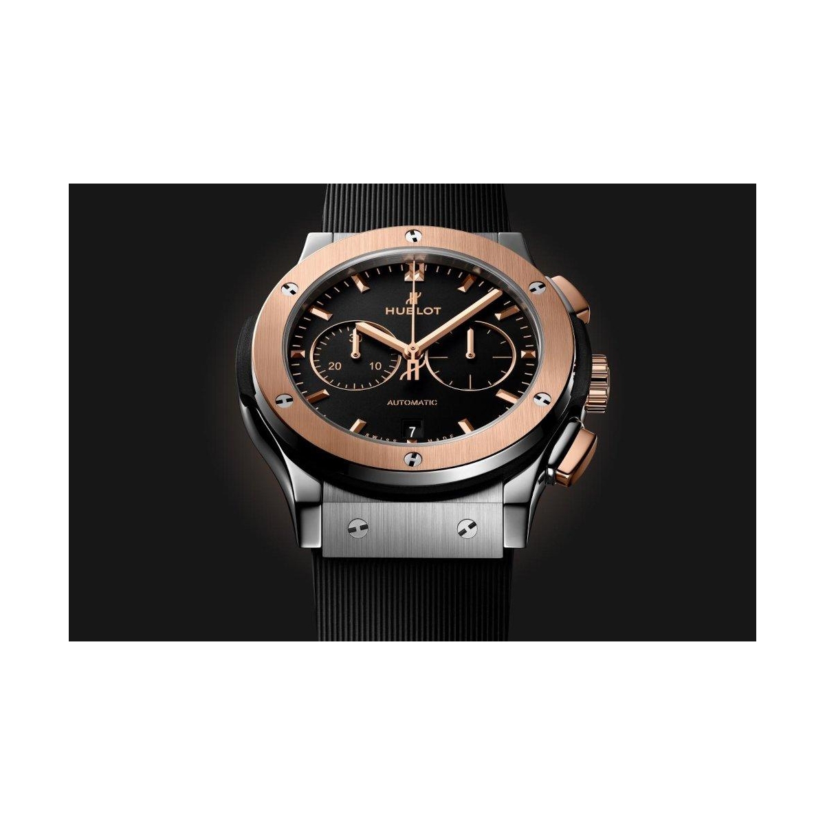 ZEGAREK HUBLOT CLASSIC FUSION CHRONOGRAPH KING GOLD TITANIUM