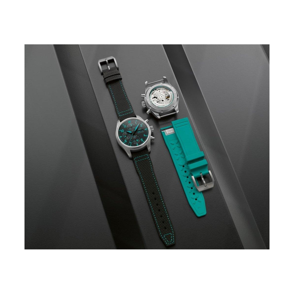 ZEGAREK IWC SCHAFFHAUSEN PILOT'S CHRONOGRAPH 41 MERCEDES-AMG PETRONAS F1 TEAM