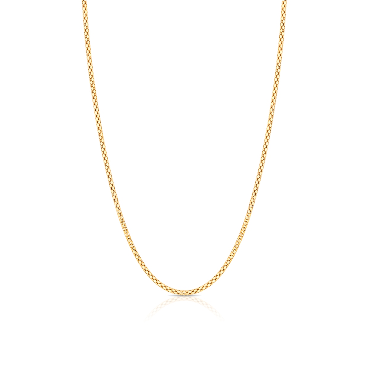 Łańcuszek srebrny pozłacany żmijka