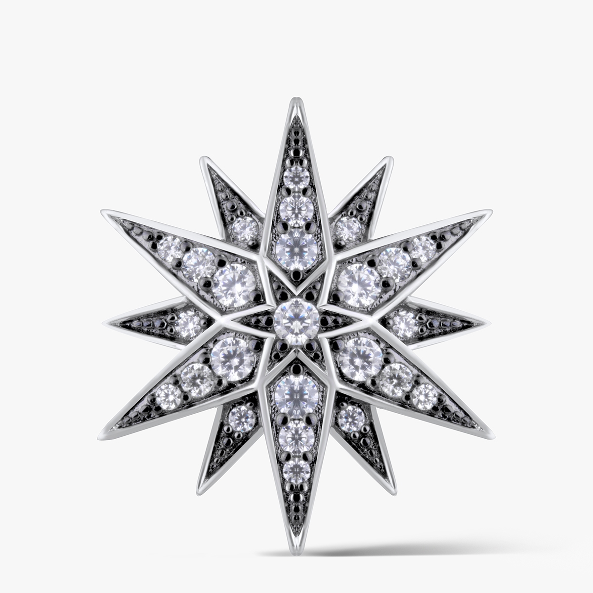 Broszka srebrna Royal Star