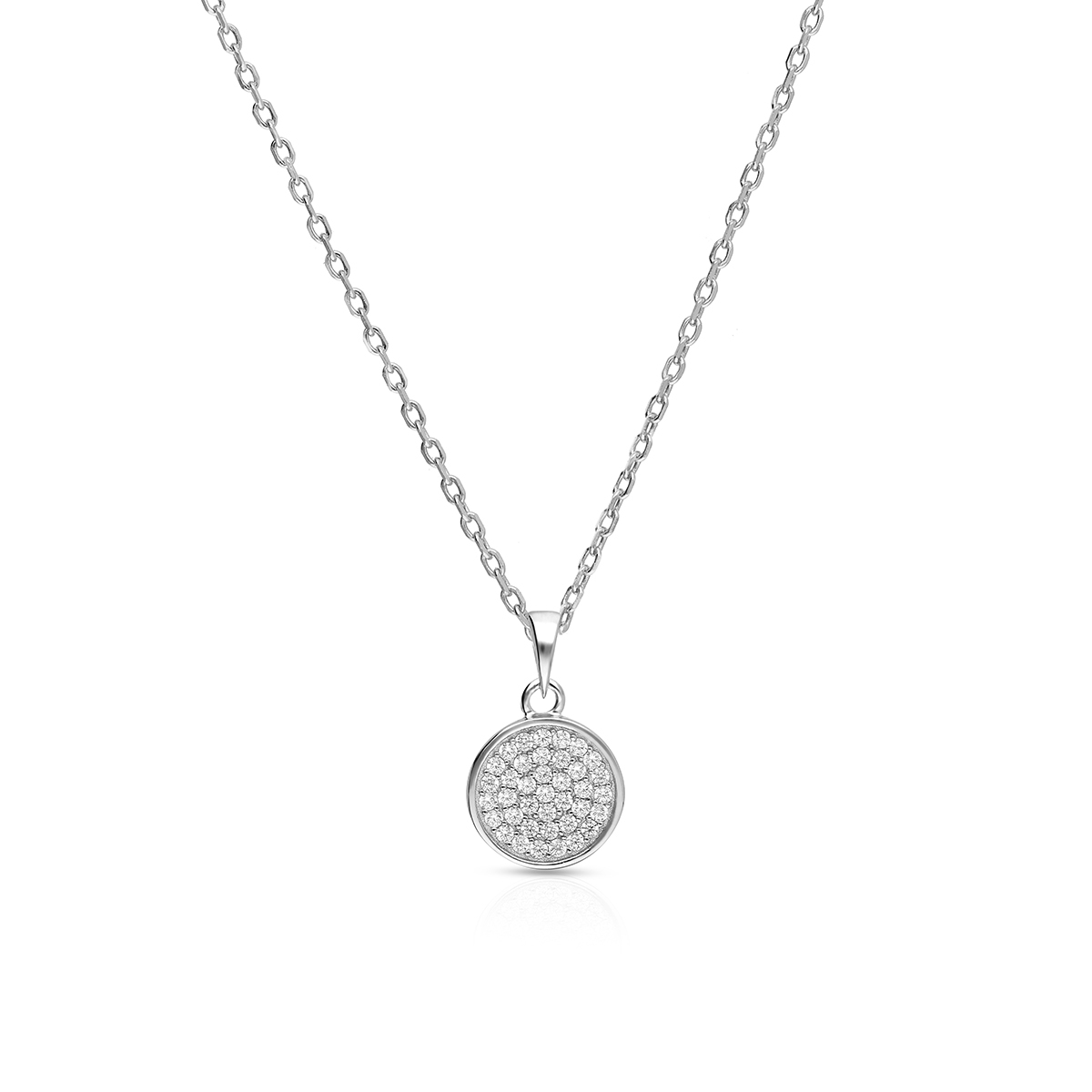 Wisiorek srebrny z cyrkoniami