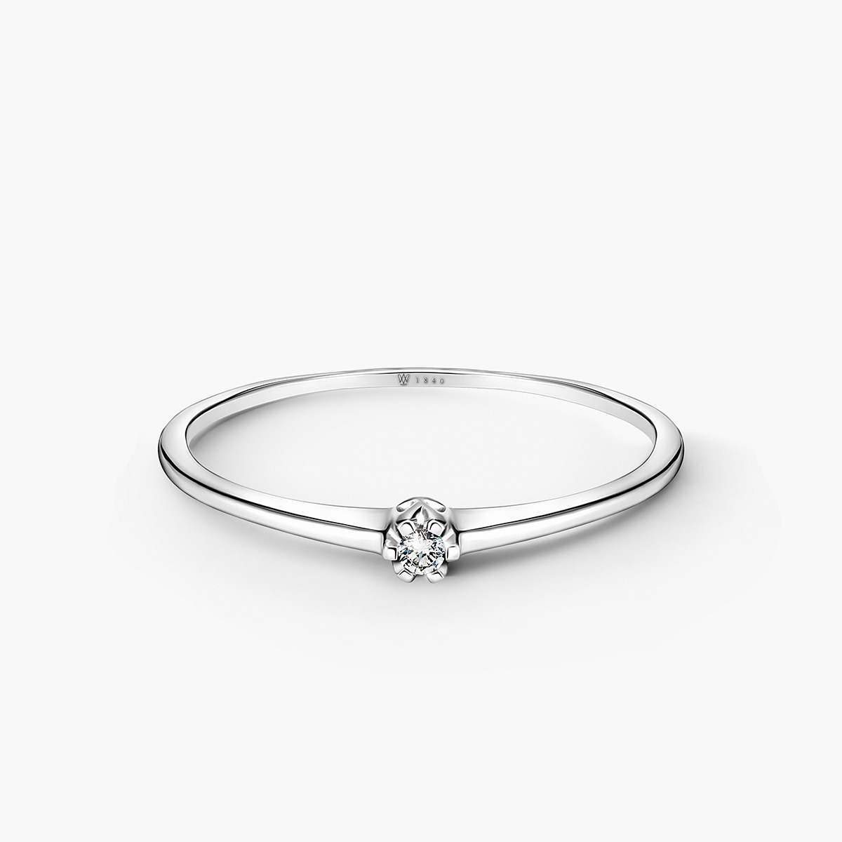 Pierścionek zaręczynowy złoty Jedyny