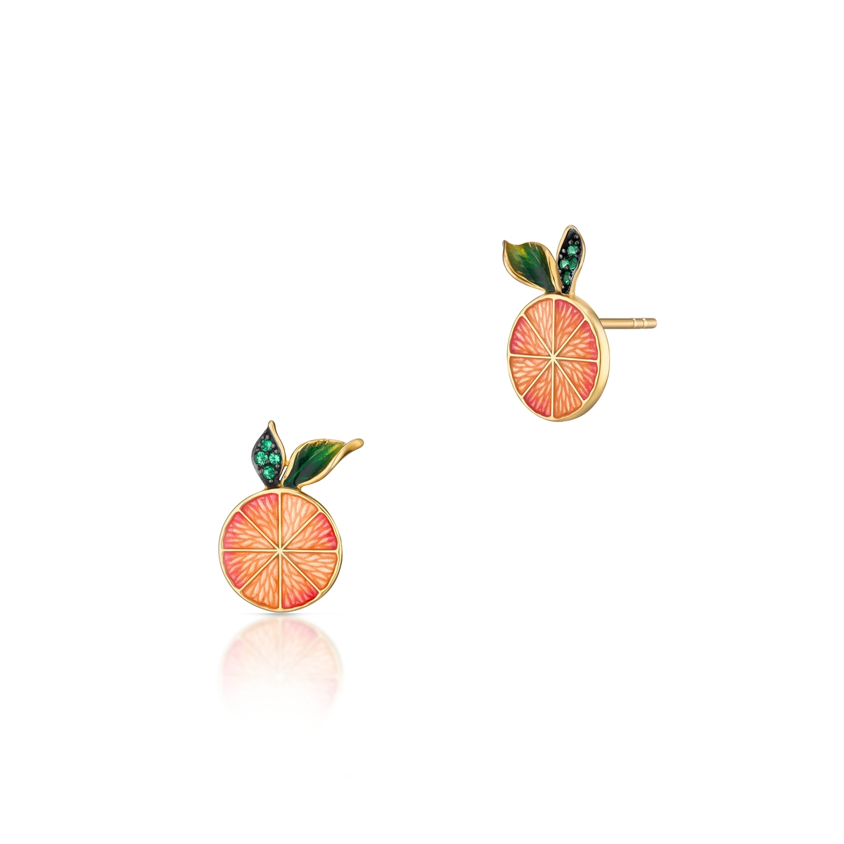 Kolczyki srebrne Kwiaty Nocy Cytrusy