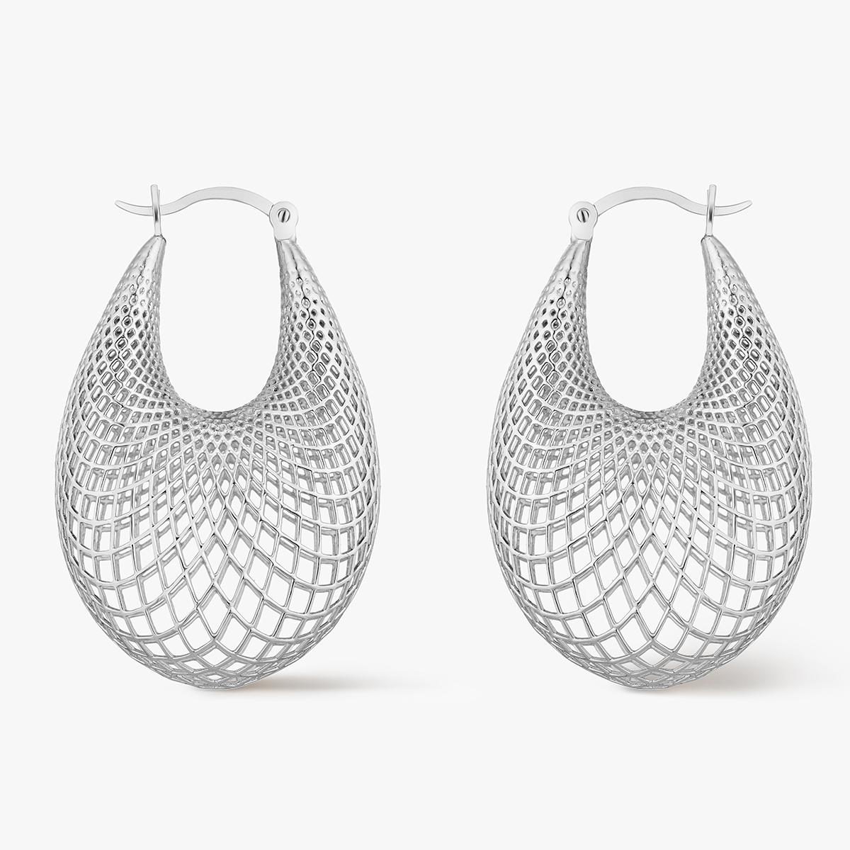 Kolczyki srebrne ażurowe