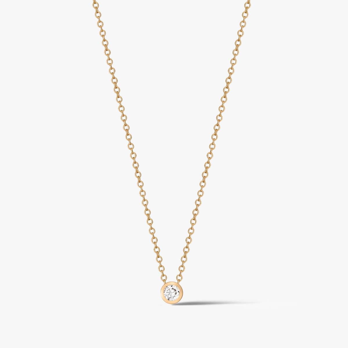 Naszyjnik złoty z cyrkonią