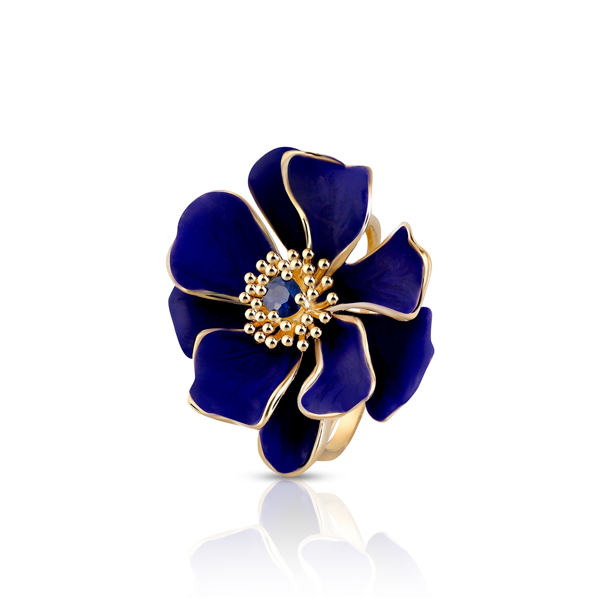 Pierścionek złoty Kwiaty Nocy