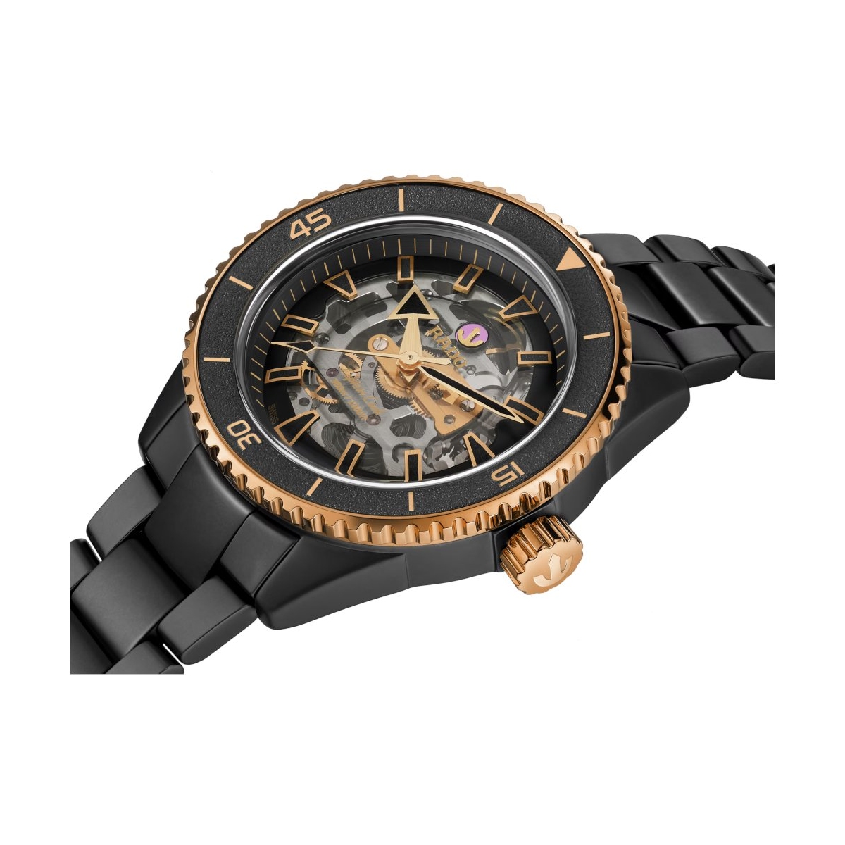 ZEGAREK RADO Captain Cook High-Tech Ceramic Skeleton