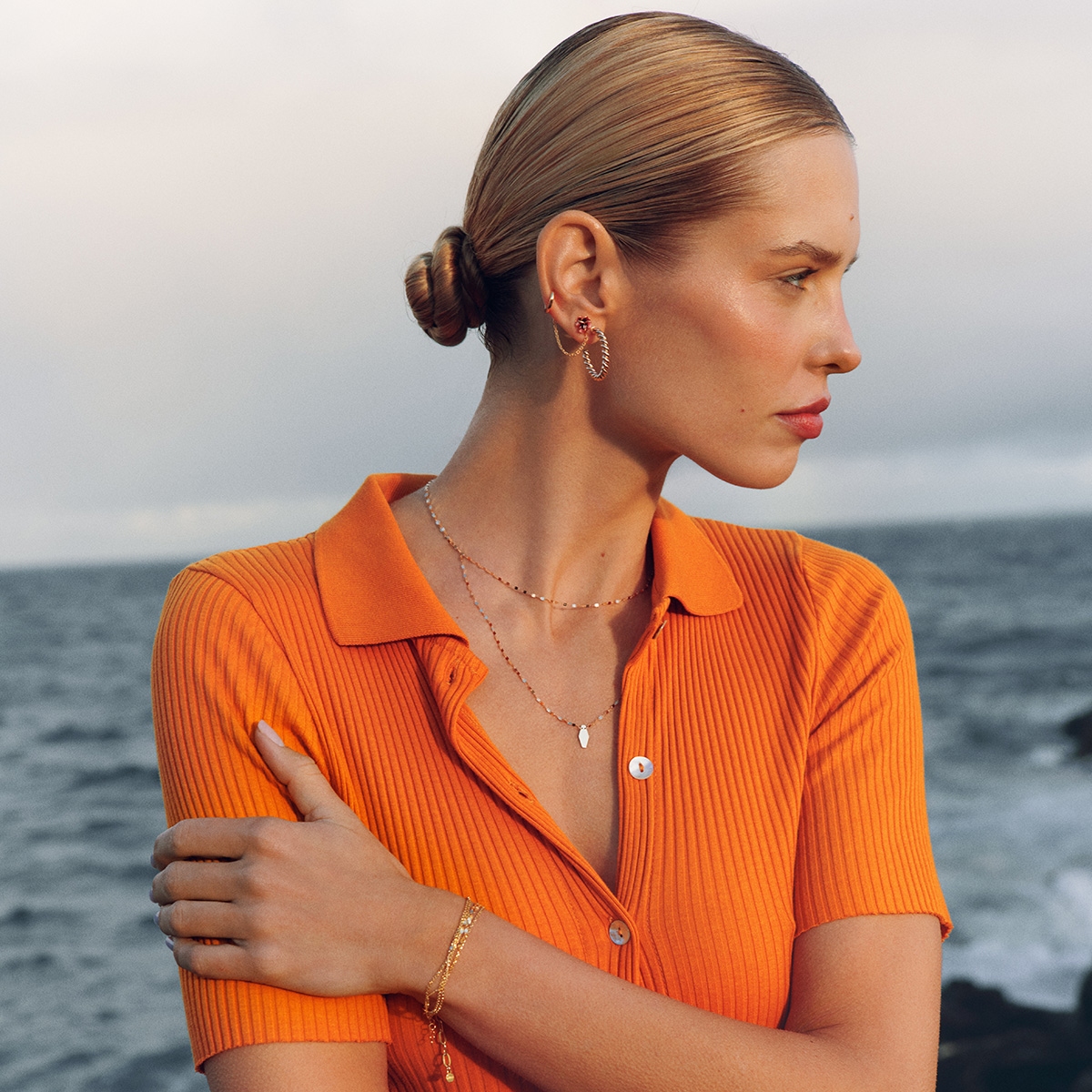 Kolczyki złote koła