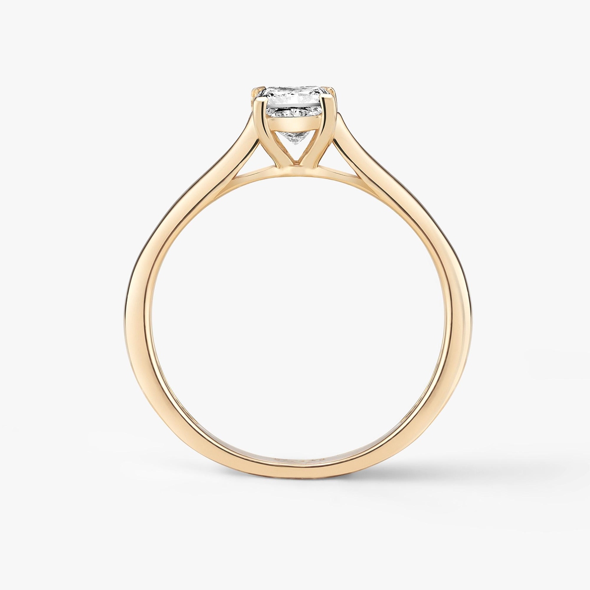 Pierścionek zaręczynowy złoty Niezwykły