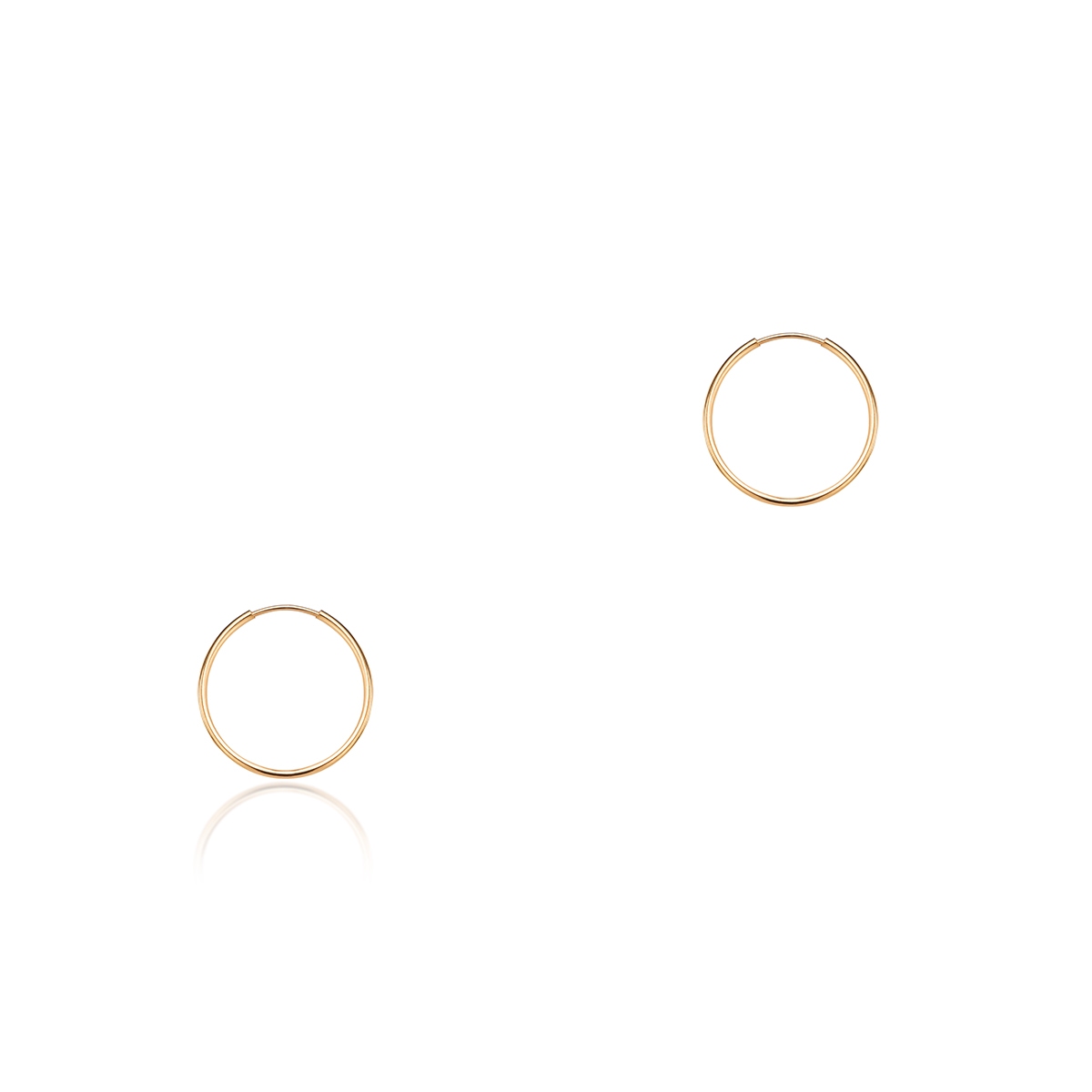 Kolczyki złote koła