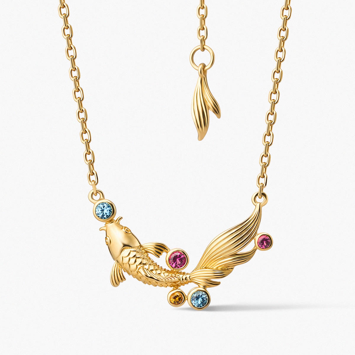 Naszyjnik srebrny KOI