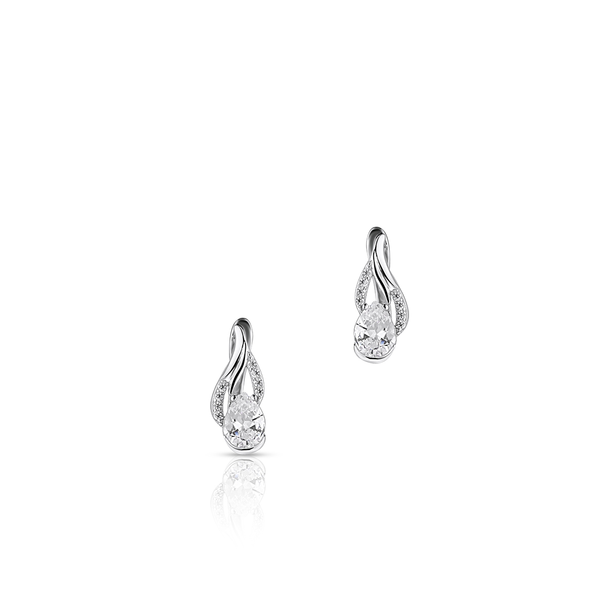 Kolczyki srebrne z cyrkoniami