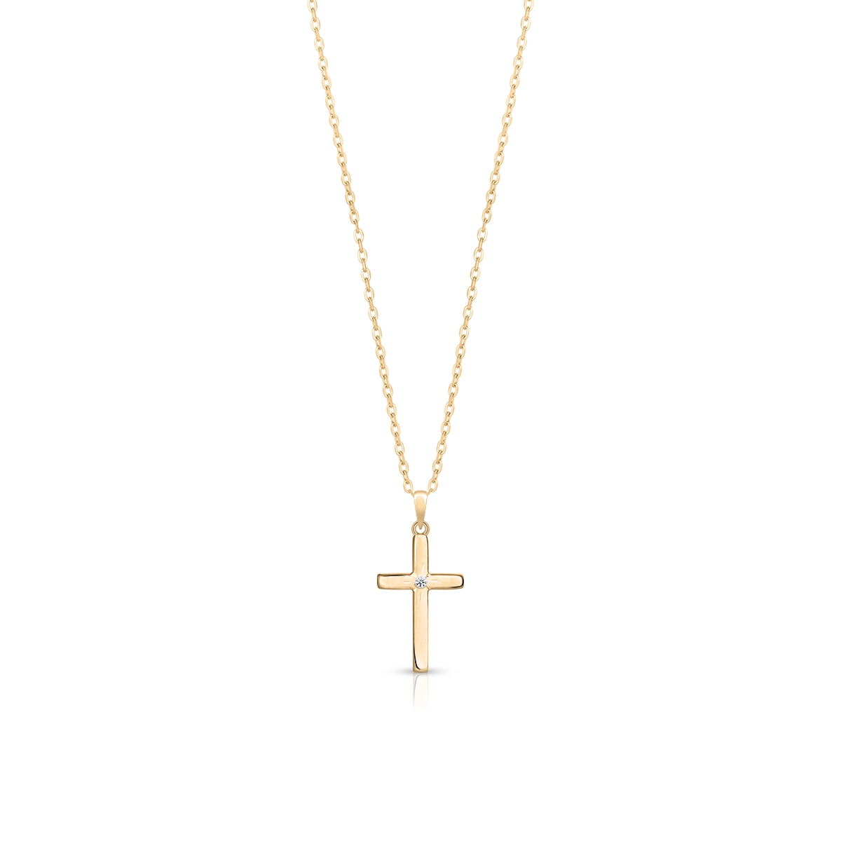Wisiorek złoty krzyżyk