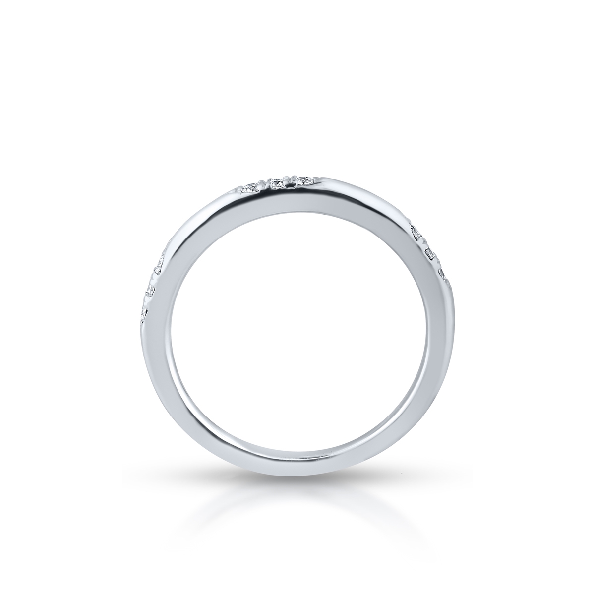 Pierścionek złoty z brylantami