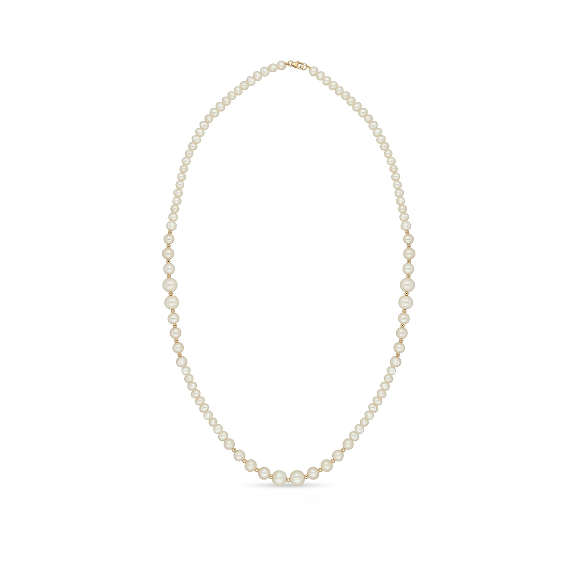 Naszyjnik złoty z pereł