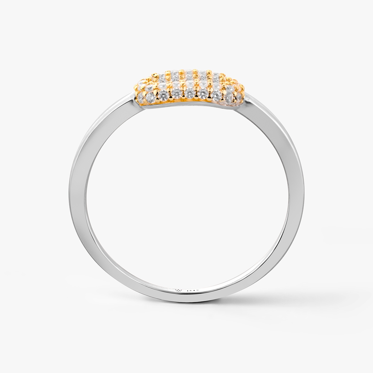 Pierścionek srebrny z cyrkoniami