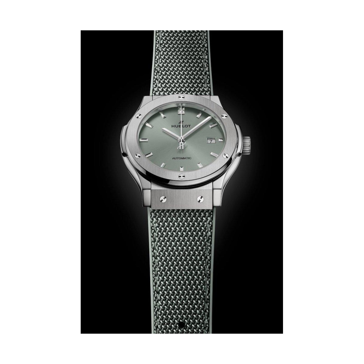 ZEGAREK HUBLOT CLASSIC FUSION TITANIUM SAGE GREEN