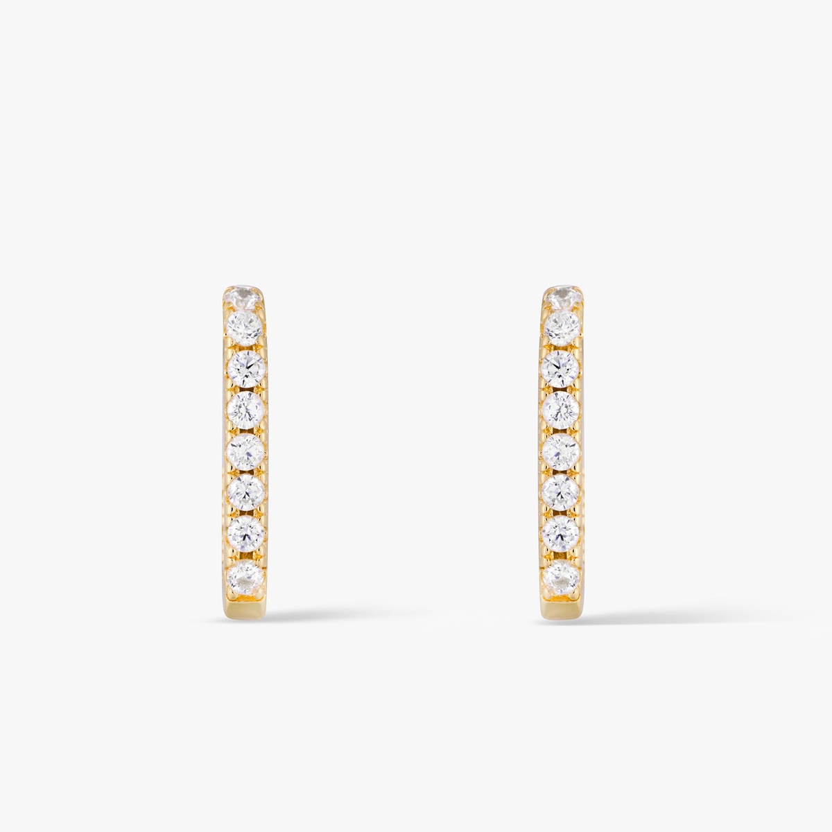 Kolczyki z mosiądzu z cyrkoniami