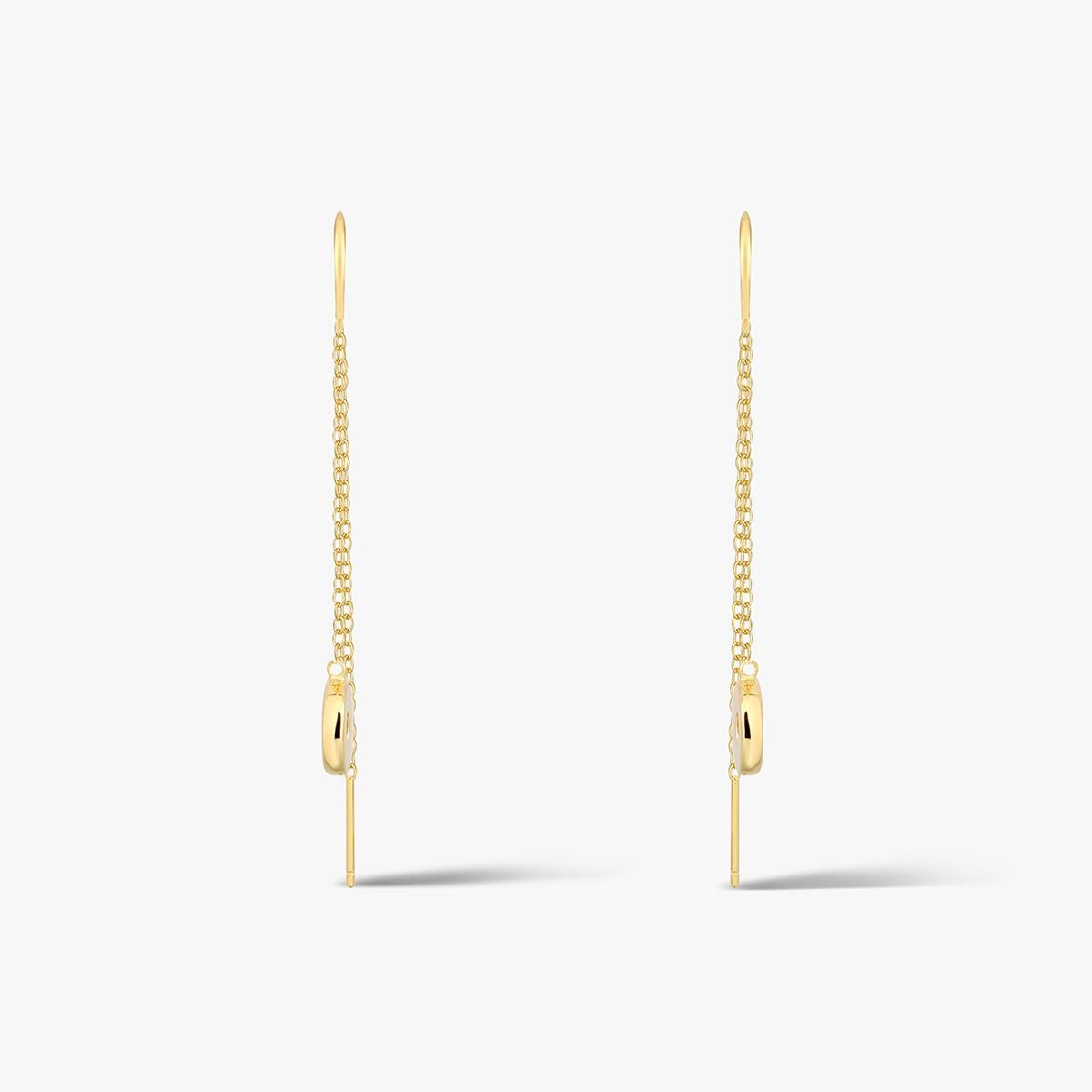 Kolczyki srebrne pozłacane