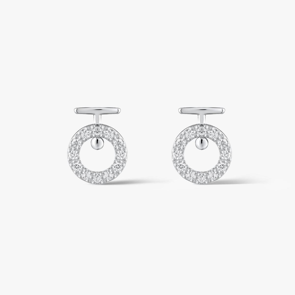 Kolczyki srebrne z cyrkoniami