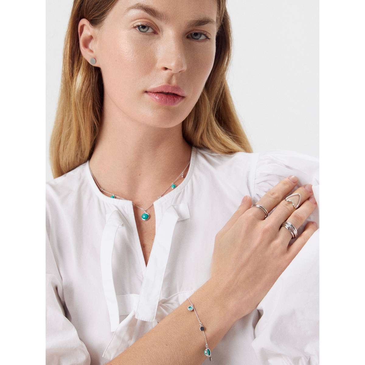 Naszyjnik srebrny Laguna