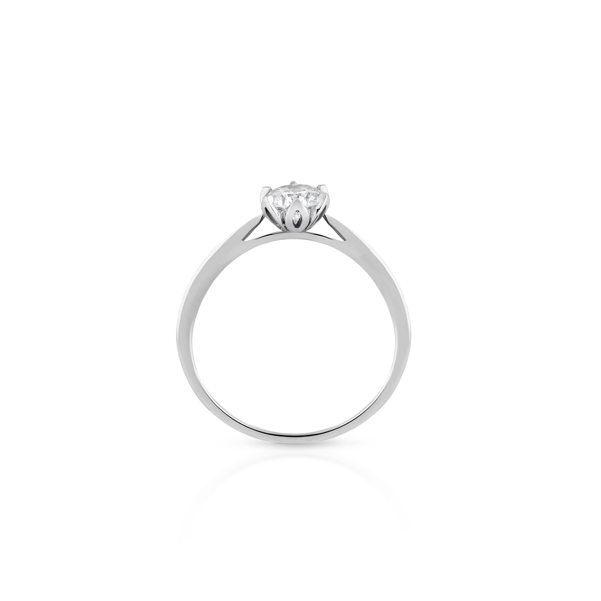 Pierścionek zaręczynowy złoty Romantyczny