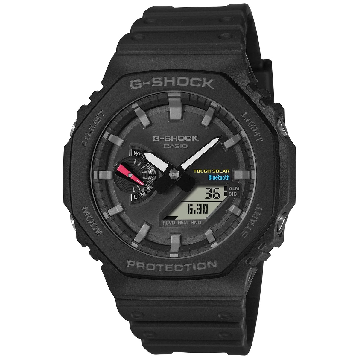 ZEGAREK G-SHOCK Octagon Black CasiOak Solar