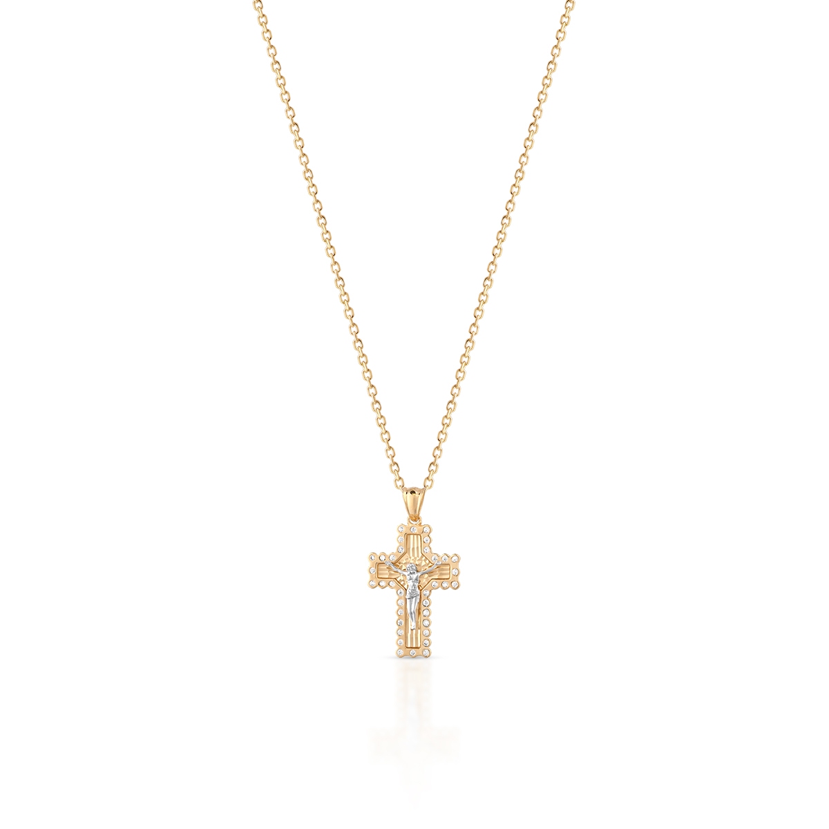 Wisiorek złoty krzyżyk