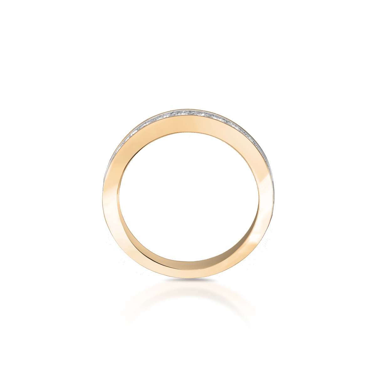 Pierścionek złoty z brylantami