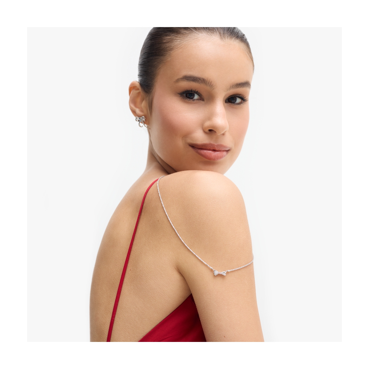 Kolczyki srebrne Balerina