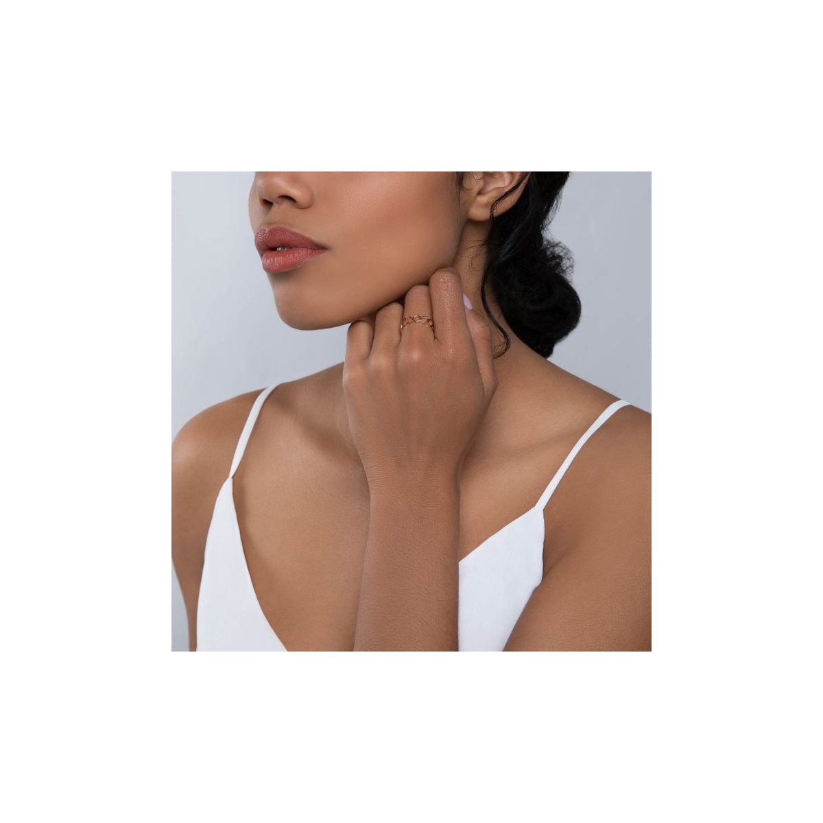 Pierścionek różowe złoto BIRKS