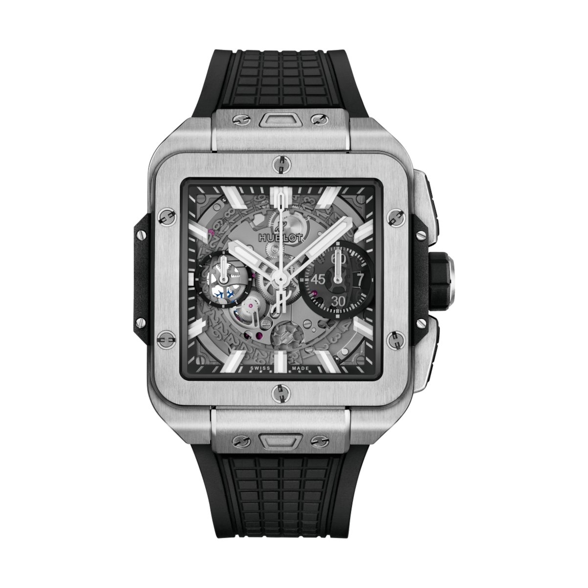 ZEGAREK HUBLOT SQUARE BANG UNICO TITANIUM