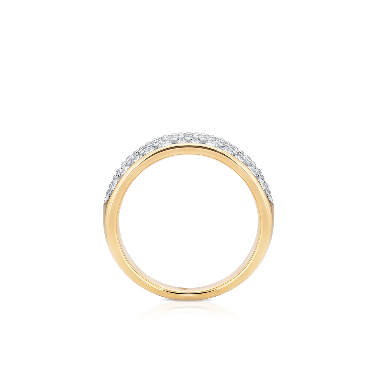 Pierścionek złoty z diamentami