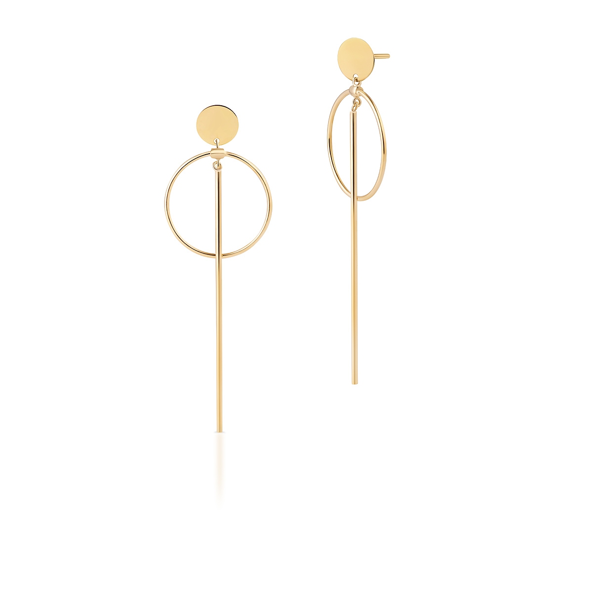 Kolczyki złote Koła W.KRUK