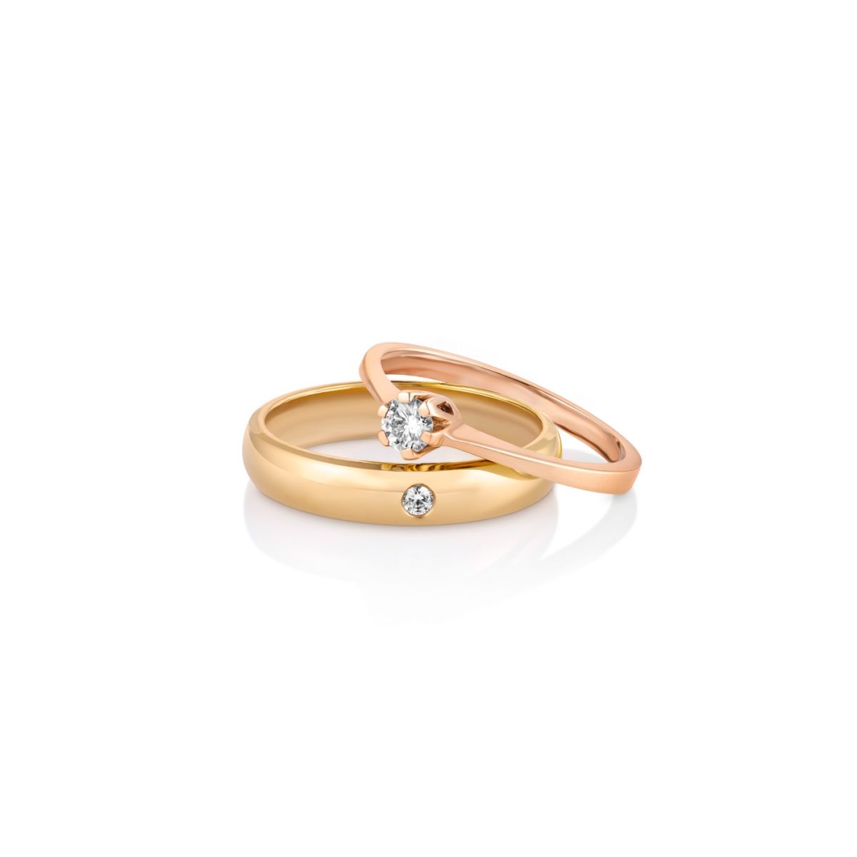 Pierścionek zaręczynowy złoty Jedyny