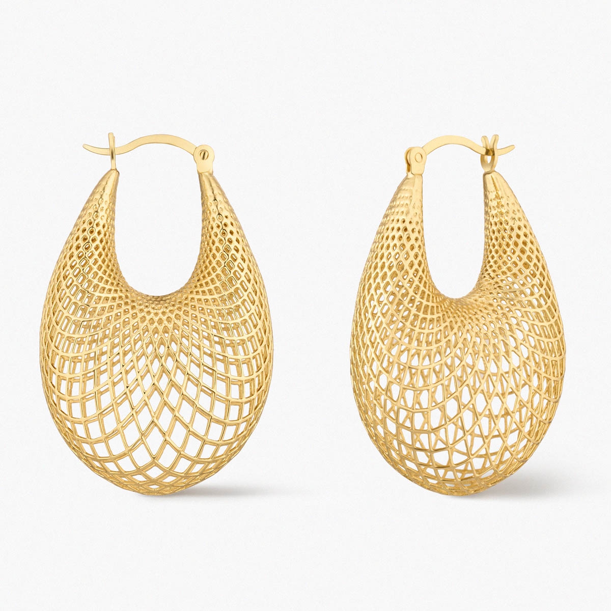 Kolczyki srebrne pozłacane