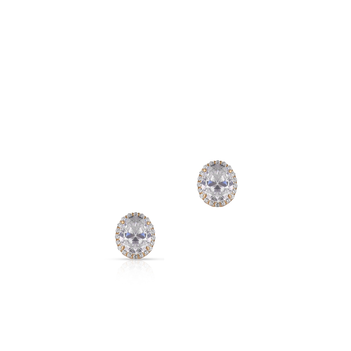 Kolczyki złote z cyrkoniami