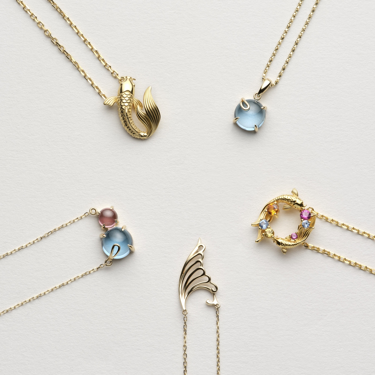 Naszyjnik złoty KOI