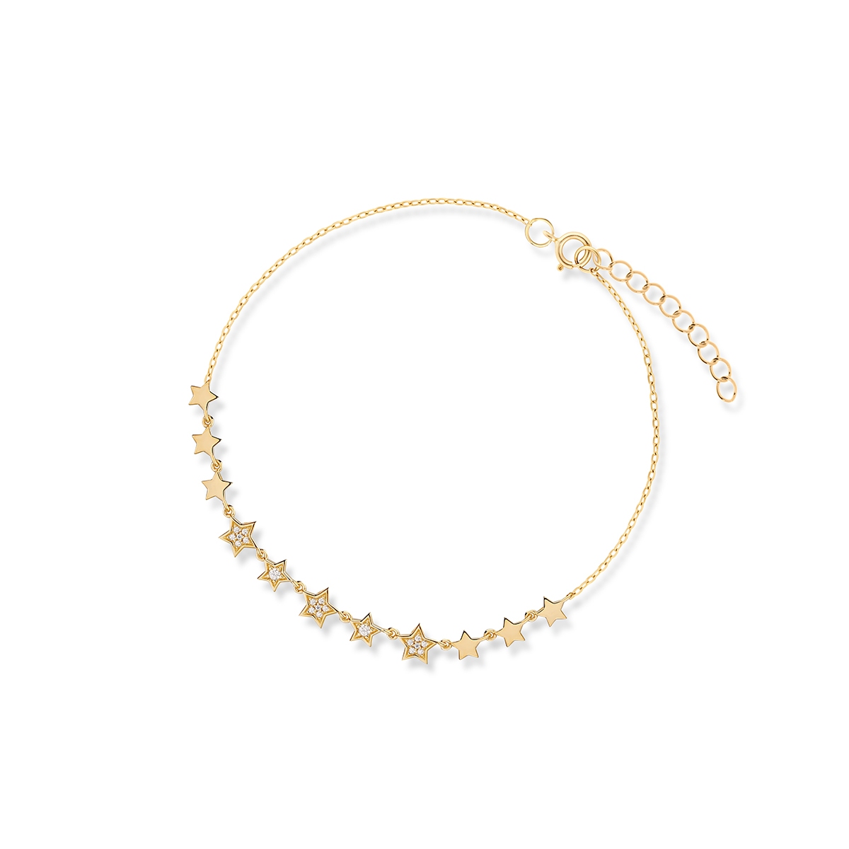 Bransoleta srebrna Little Star