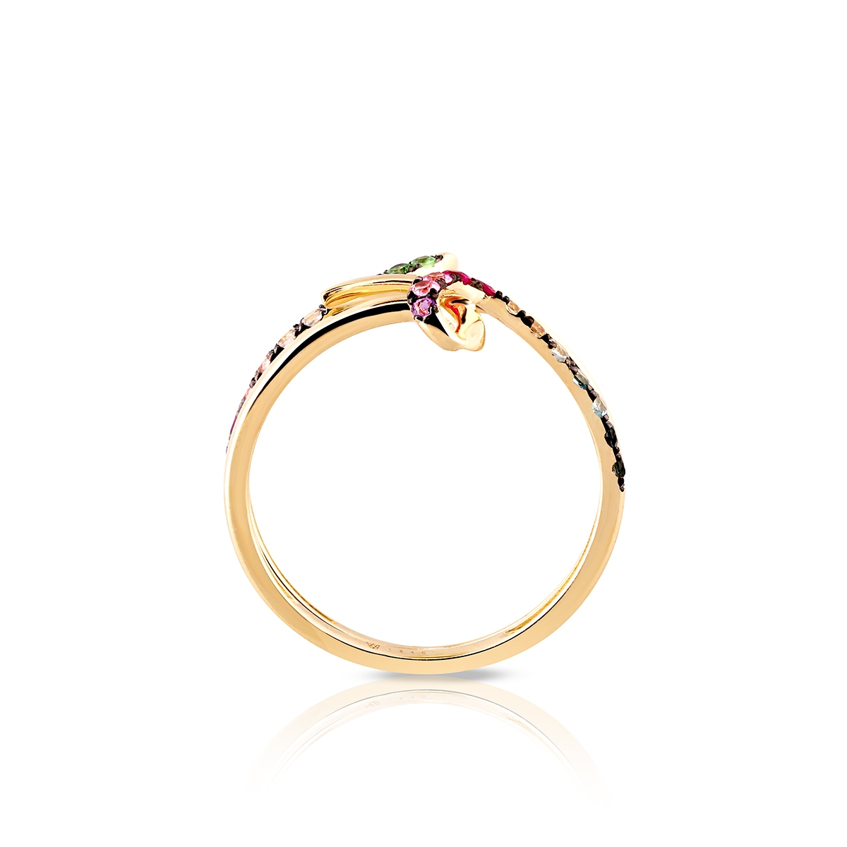 Pierścionek złoty Preludium Paradise Birds