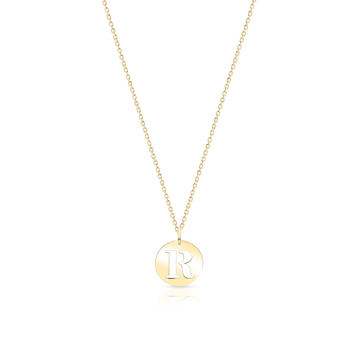 Wisiorek złoty literka R