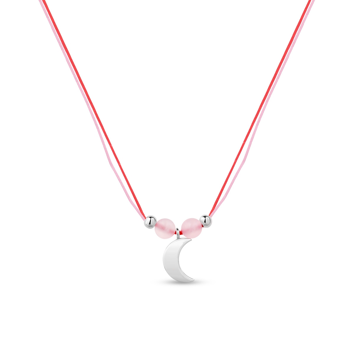 Naszyjnik srebrny z motywem księżyca