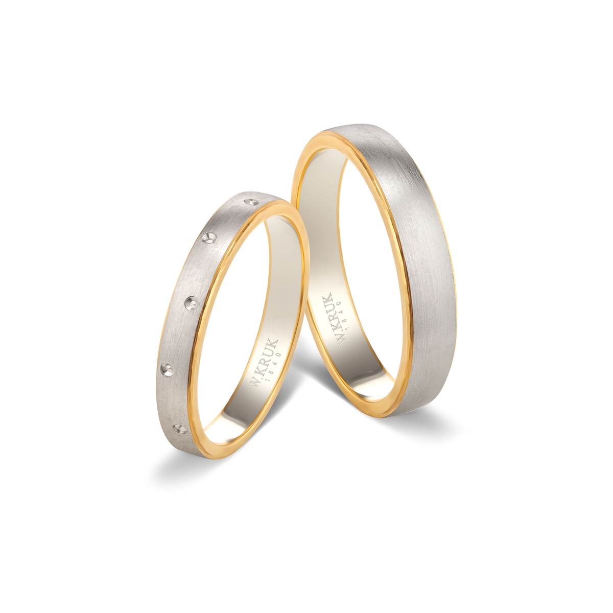 Komplet obrączek złotych GRASO