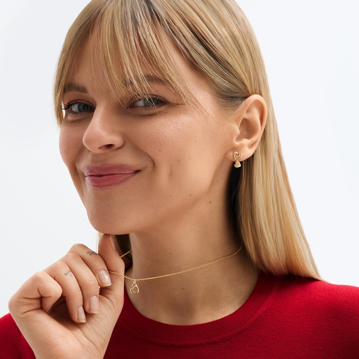 Kolczyki złote Czułość