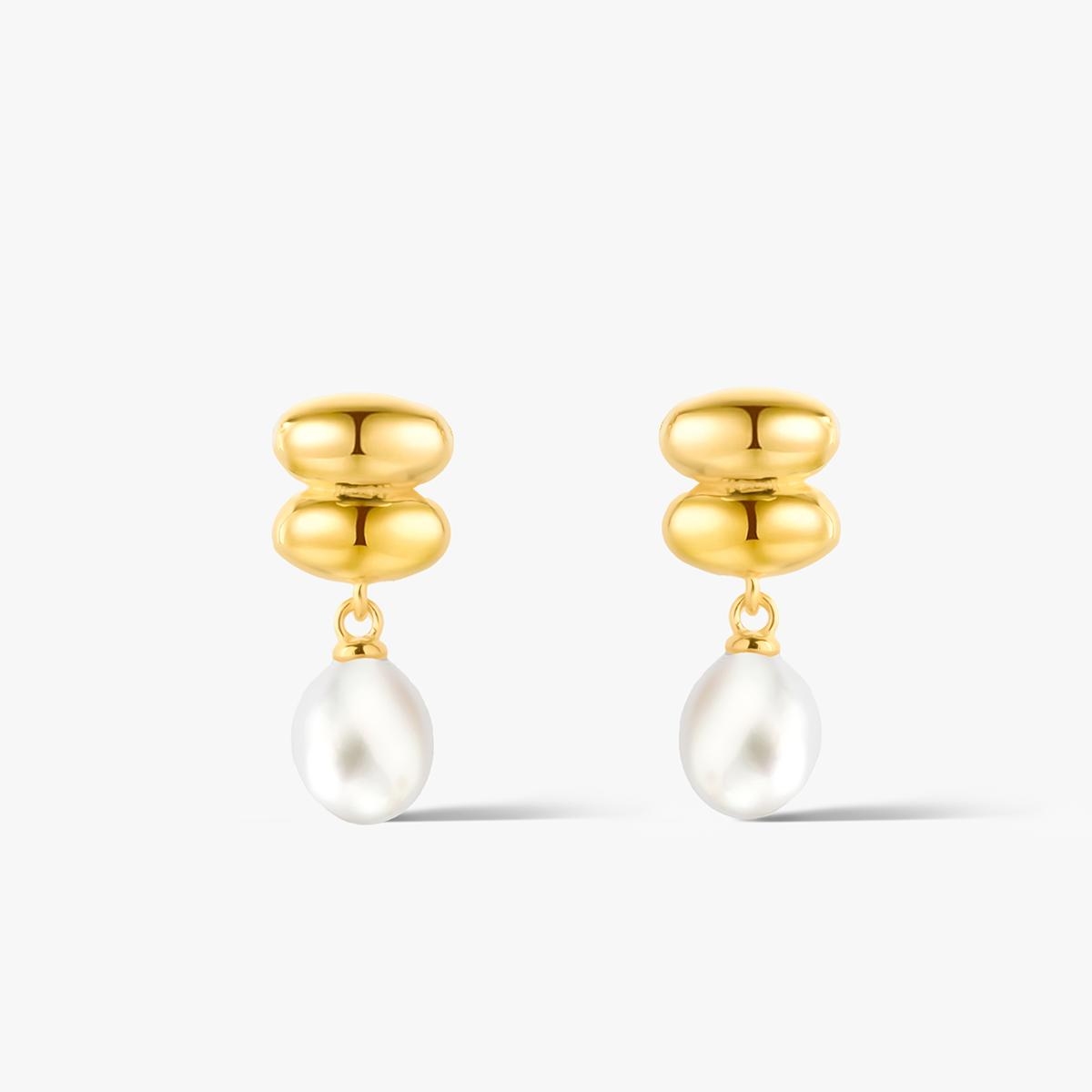 Kolczyki srebrne z perłami