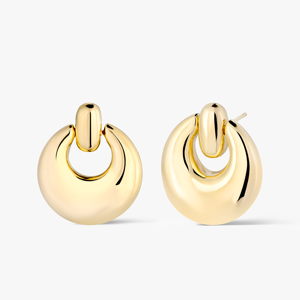 Kolczyki srebrne pozłacane